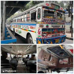 コルカタの市バス（撮影：生方正）
